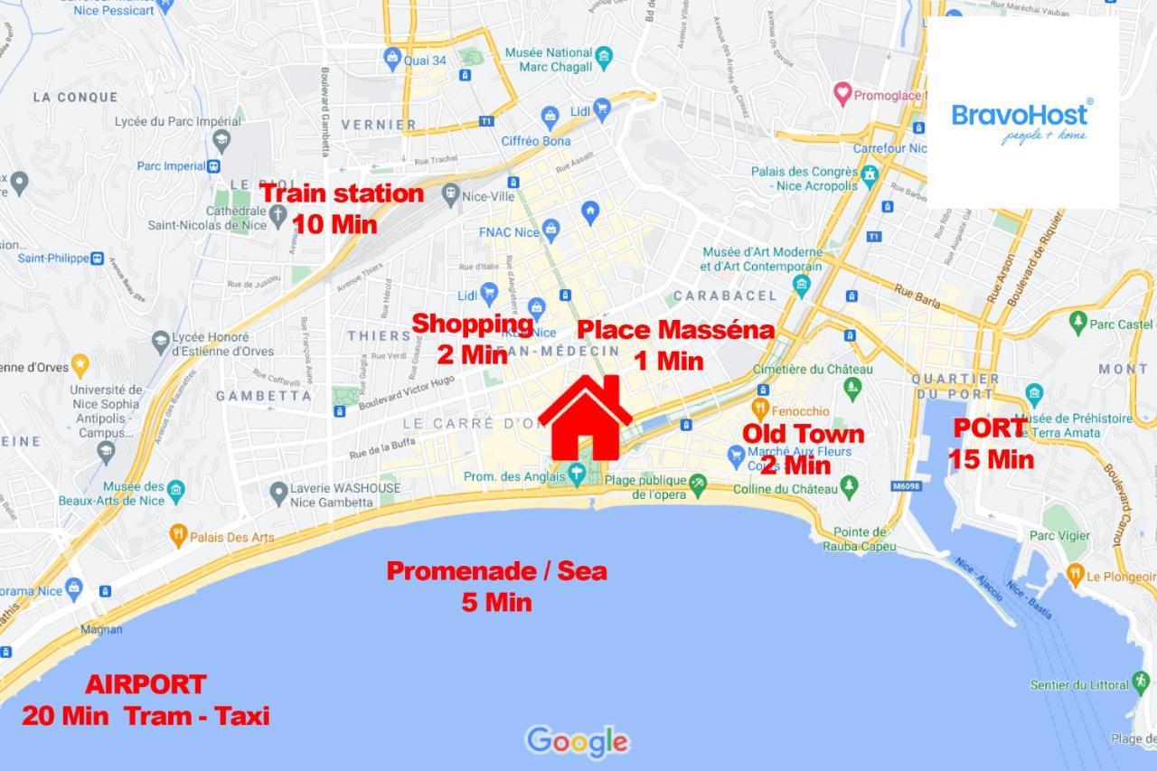 Apartamento Gioffredo Massena 4 Pers Ac Wi-Fi Niza Exterior foto
